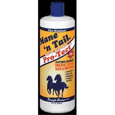 Straight Arrow Products D Straight Arrow Products D - Mane N Tail Pro-tect Medicated 32 Ounce - 544606 537278